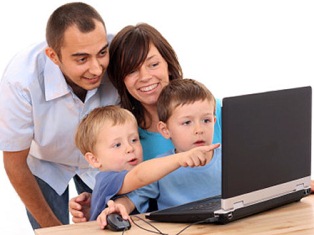 комьютер +и ребенок