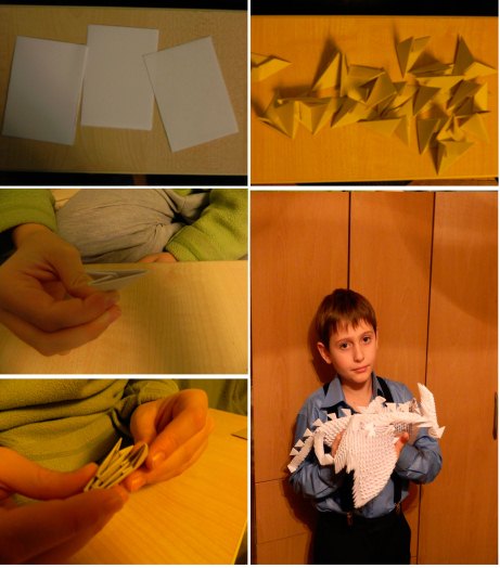 оригами дракон